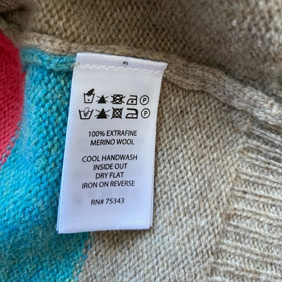 Telluride Clothing Co. Multicolour Polka Dot Heart + Striped Merino Wool Sweater - Picture 6 of 6